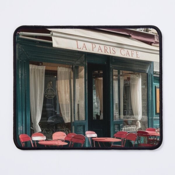 Item preview, “La Paris Cafe” | Watercolor Painting of a Charming Café de Paris. By Carraann designed and sold by CARRAANN.
