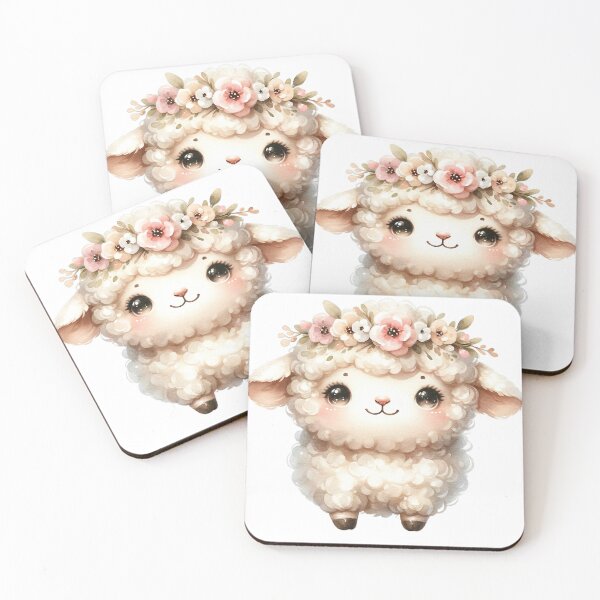 Item preview, Cute Baby Sheep Boho Babies A Watercolor Celebration designed and sold by dcohea.