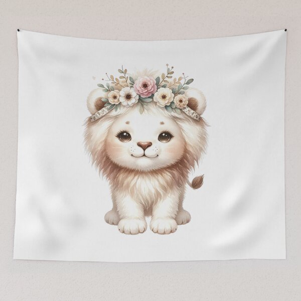 Item preview, Cute Baby Lion Cub Boho Babies A Watercolor Celebration designed and sold by dcohea.