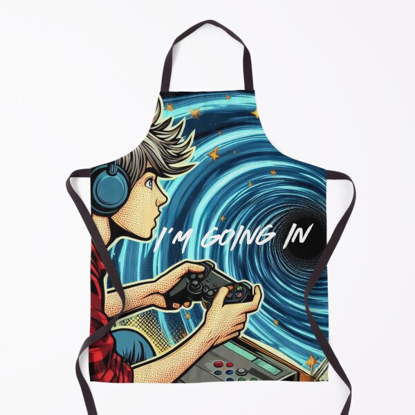 Item preview, I'm Going In- Gaming Boy Being Pulled into a Vortex Pop art style designed and sold by Wolvescreate.