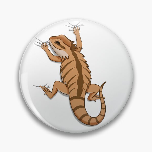 Item preview, Bearded dragon on wall designed and sold by CharlizardxD.