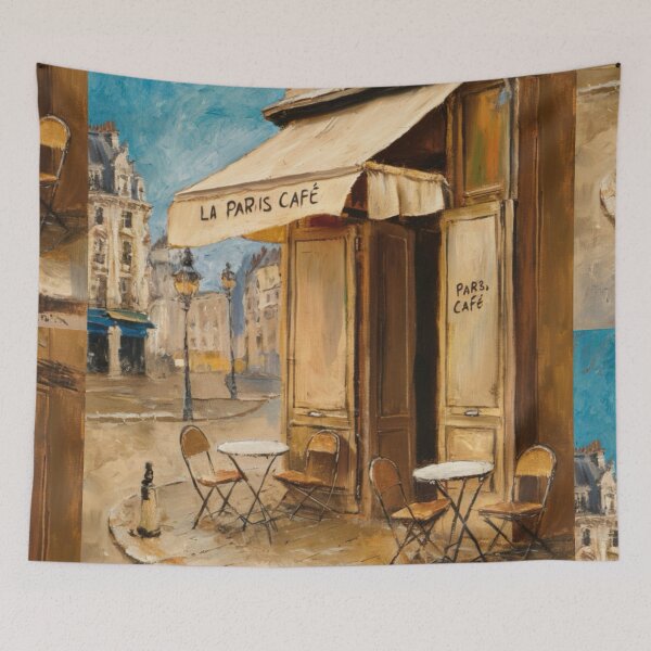 Item preview, Vintage Paris Café: Classic Watercolor Charm… By Carraann designed and sold by CARRAANN.