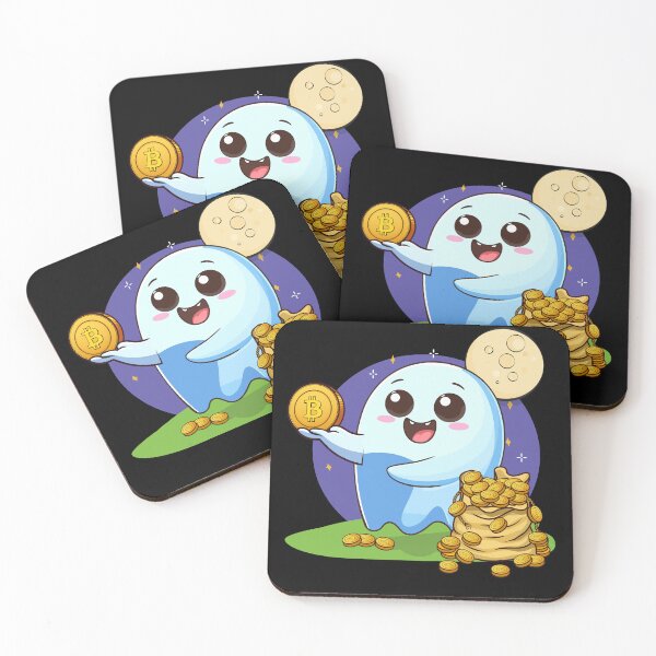 Item preview, Ghosty! a nice ghost who distributes Bitcoins designed and sold by CryptoFunMerch.