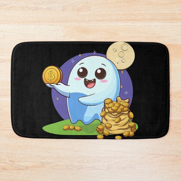 Item preview, Ghosty! a nice ghost who distributes Bitcoins designed and sold by CryptoFunMerch.
