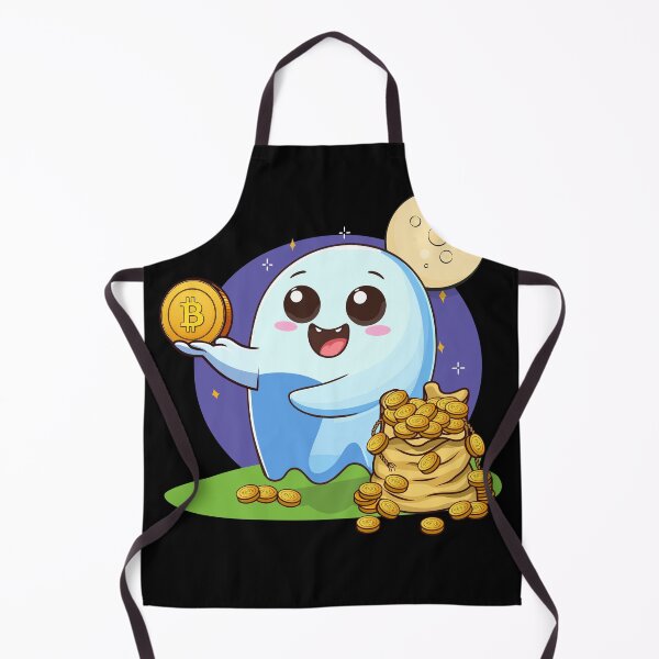 Item preview, Ghosty! a nice ghost who distributes Bitcoins designed and sold by CryptoFunMerch.
