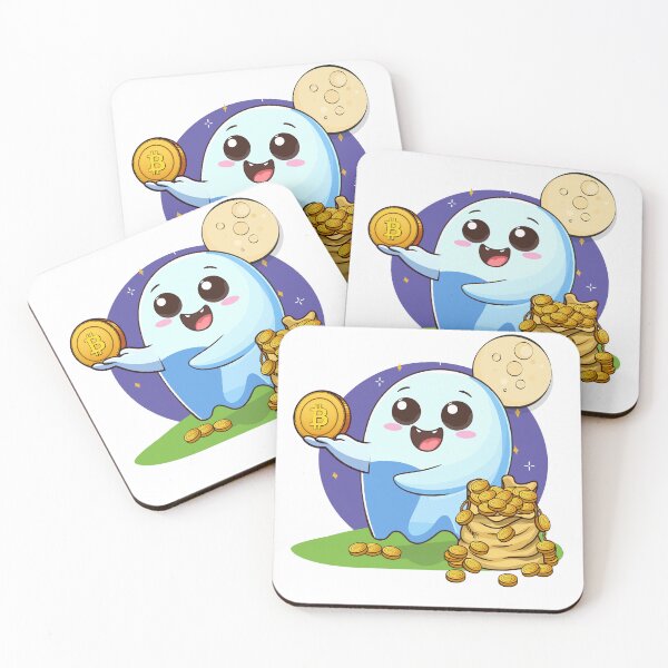 Item preview, Ghosty! a nice ghost who distributes Bitcoins designed and sold by CryptoFunMerch.
