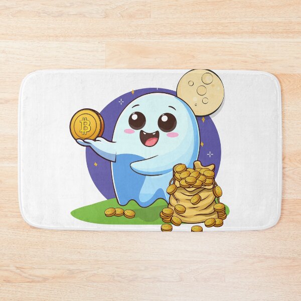 Item preview, Ghosty! a nice ghost who distributes Bitcoins designed and sold by CryptoFunMerch.