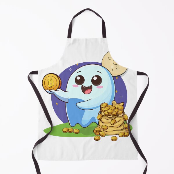 Item preview, Ghosty! a nice ghost who distributes Bitcoins designed and sold by CryptoFunMerch.