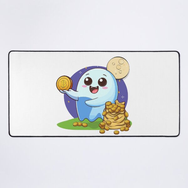 Item preview, Ghosty! a nice ghost who distributes Bitcoins designed and sold by CryptoFunMerch.