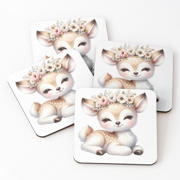 Item preview, Cute Baby Deer Boho Babies A Watercolor Celebration designed and sold by dcohea.