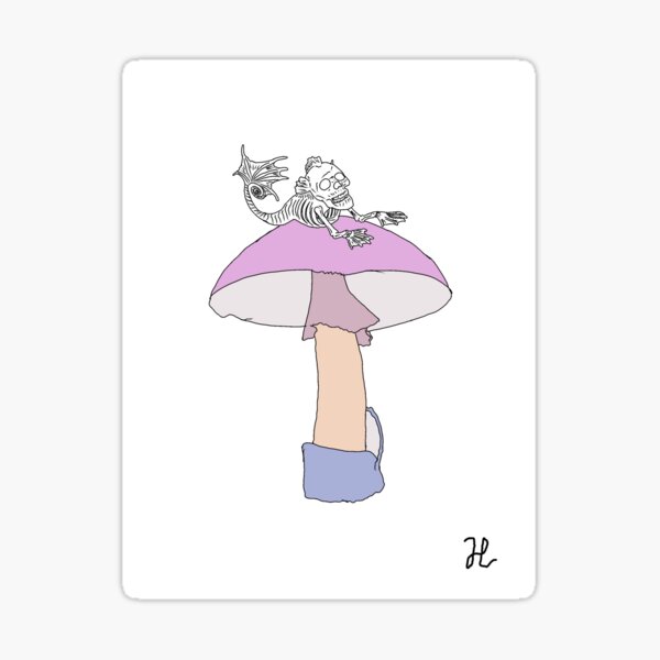Death cap kritters mermaid  Sticker
