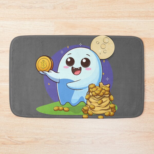 Item preview, Ghosty! a nice ghost who distributes Bitcoins designed and sold by CryptoFunMerch.