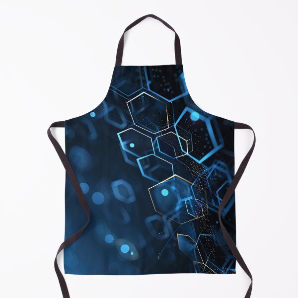 Item preview, dark blue hexagon abstract designed and sold by oilidesing.
