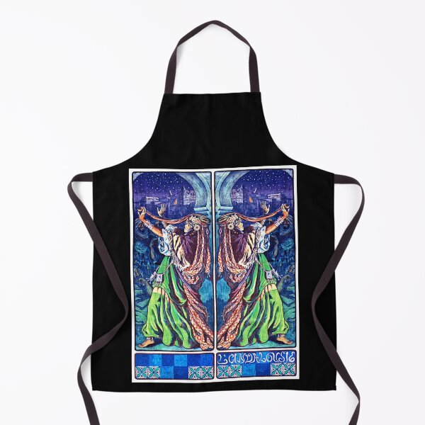Item preview, L'Andalousie Woman Dancing Starry Night Spain 1900 designed and sold by RocketshipRetro.