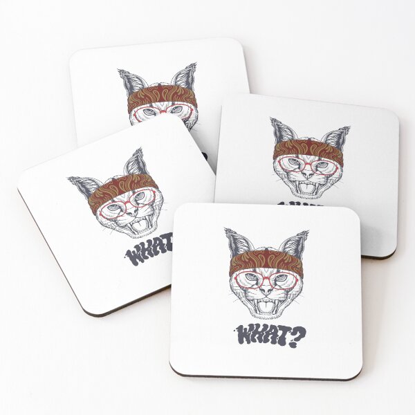 Item preview, A cat with a strong expression wearing a scarf designed and sold by mando24895.