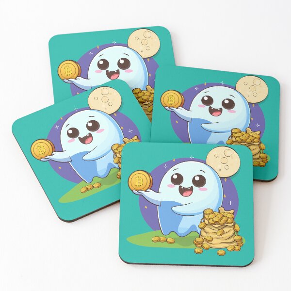 Item preview, Ghosty! a nice ghost who distributes Bitcoins designed and sold by CryptoFunMerch.
