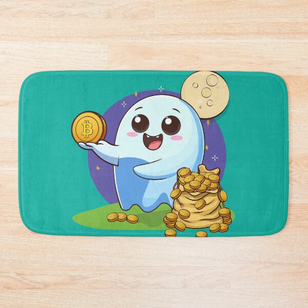 Item preview, Ghosty! a nice ghost who distributes Bitcoins designed and sold by CryptoFunMerch.