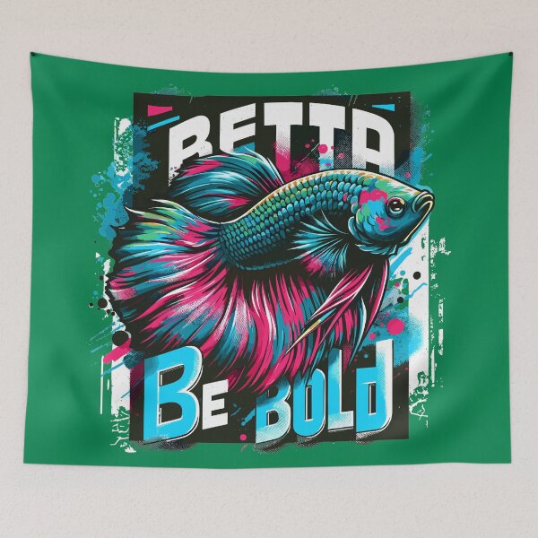 Item preview, Cool Betta Splendens design in streetwear style designed and sold by FinFriends.