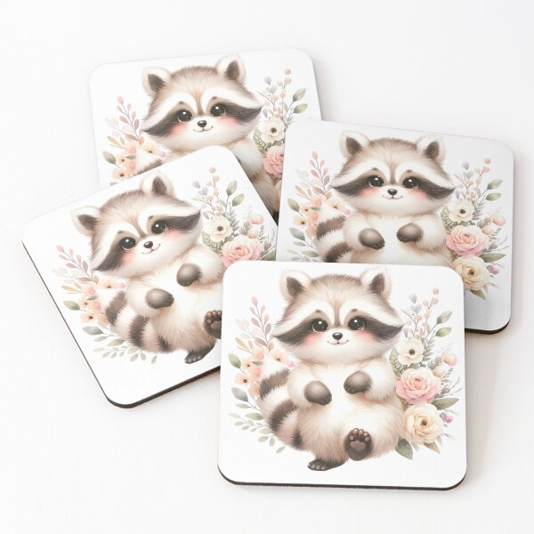 Item preview, Cute Baby Racoon Boho Babies A Watercolor Celebration designed and sold by dcohea.