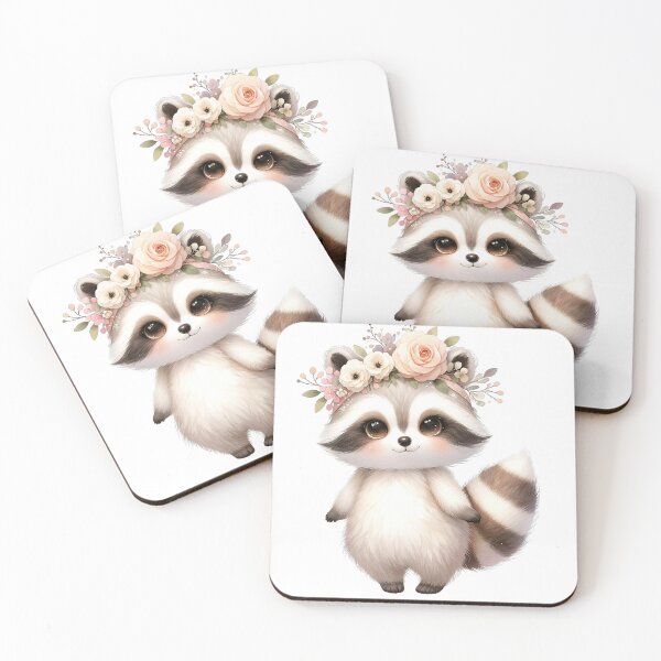 Item preview, Cute Baby Racoon Boho Babies A Watercolor Celebration designed and sold by dcohea.