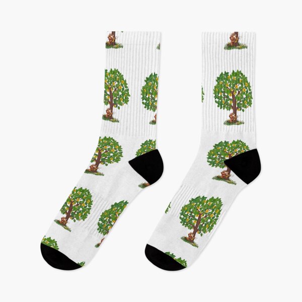 Item preview, Tree of Bitcoin, is eaten by the beaver designed and sold by CryptoFunMerch.