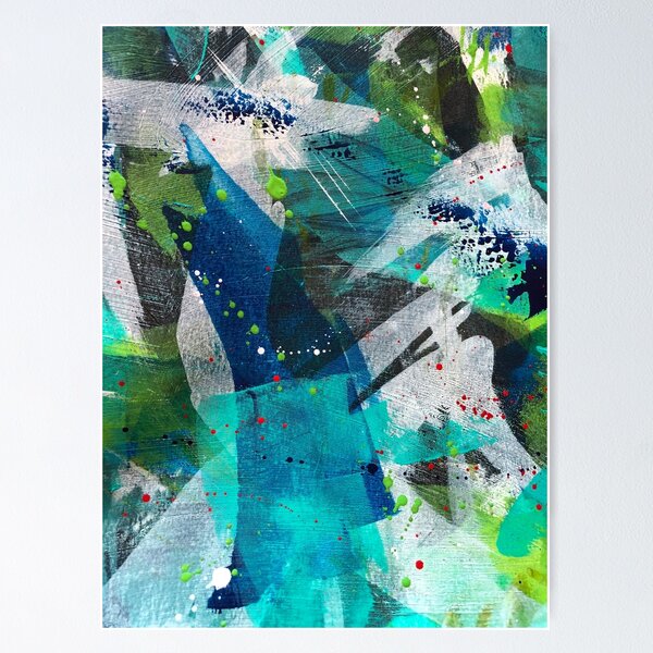 Item preview, Blue abstract designed and sold by TsloanArt.