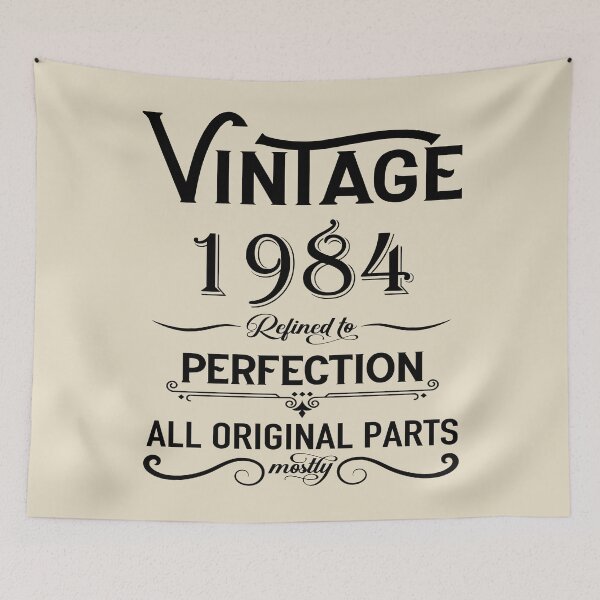 Item preview, Born in 1984 vintage retro classic birthday designed and sold by Alexaltay.