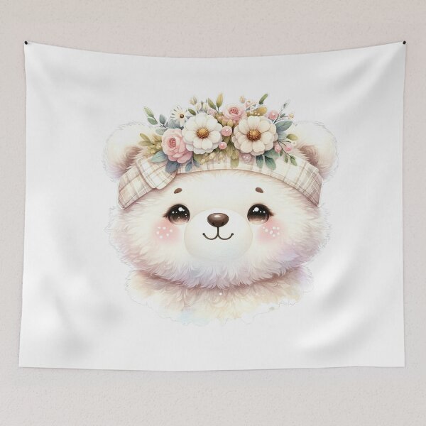 Item preview, Cute Baby Bear Cub Boho Babies A Watercolor Celebration designed and sold by dcohea.