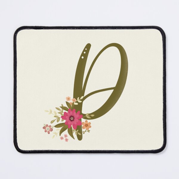 Item preview, Vintage Bouquet Floral Initial - P designed and sold by Willow & Grace Designs.
