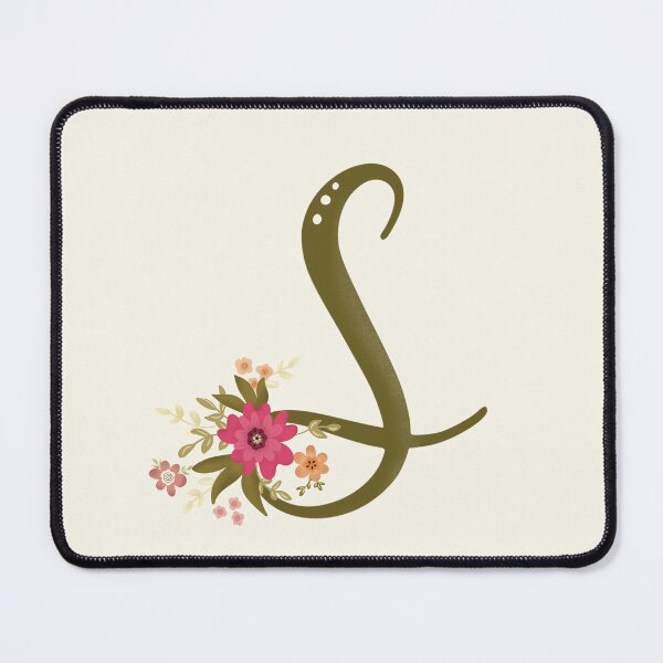 Item preview, Vintage Bouquet Floral Initial - S designed and sold by Willow & Grace Designs.