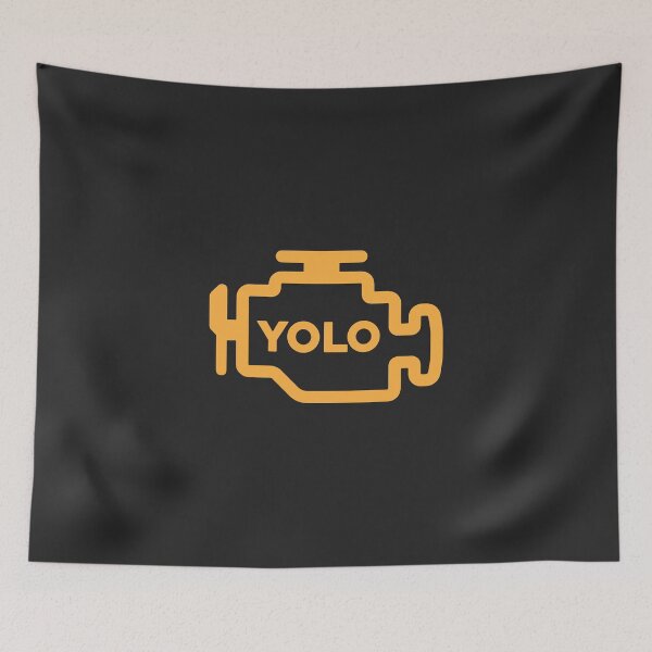 Item preview, Check Engine Light - YOLO designed and sold by ApexFibers.
