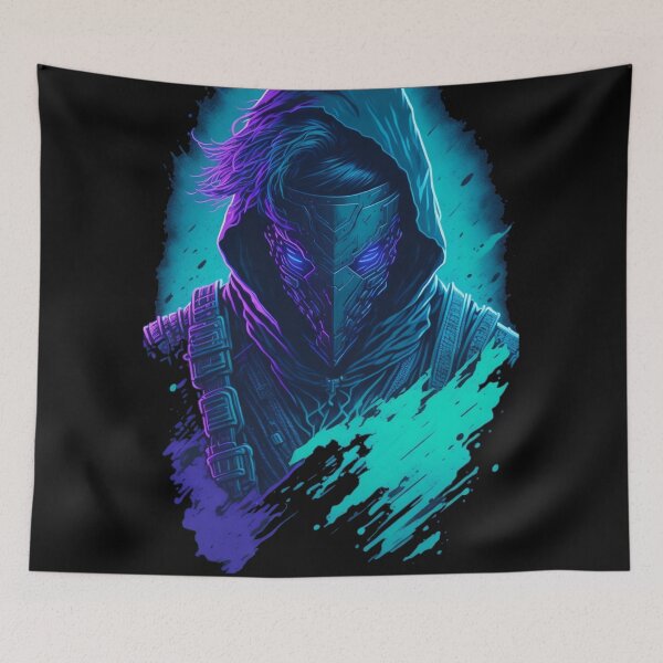 Item preview, Cyberpunk Turquoise Ninja designed and sold by TondoMeander.