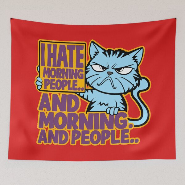 Item preview, I hate Morning People.. and Mornings.. And People.. designed and sold by 123ks.