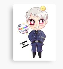 Chibi Prussia Sticker Metal Print
