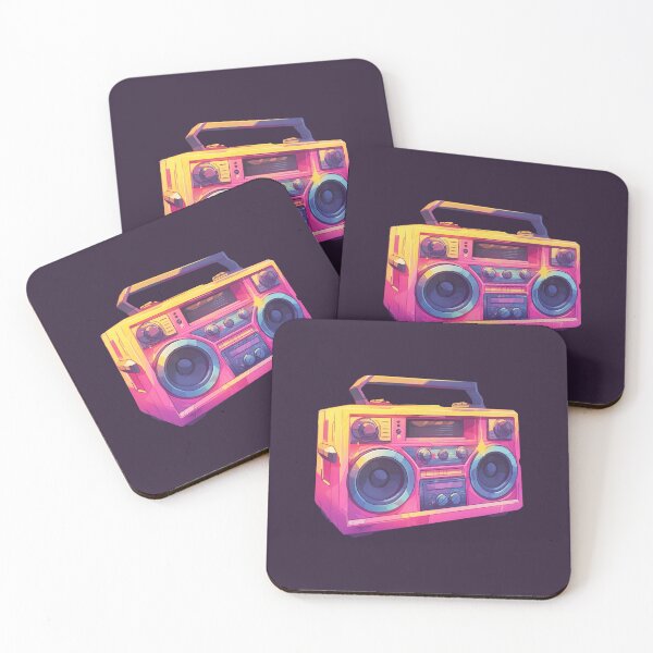Item preview, Boombox illustration designed and sold by MadeByHaresShop.