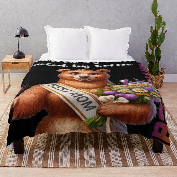 Item preview, Best Mom Ever Floral Bear Hug designed and sold by gleefulme.