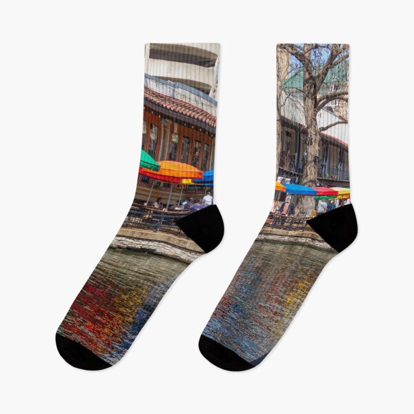 Item preview, San Antonio Riverwalk Umbrella Reflections designed and sold by SafariByMarisa.