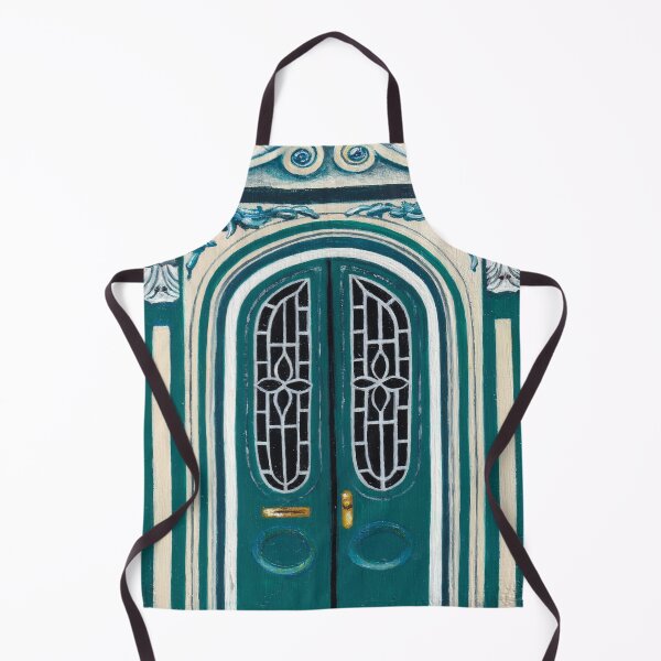 Item preview, Teal door painting designed and sold by norascorner.