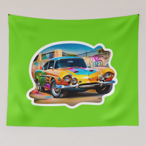 Item preview, Cool Graffiti Art Classic Vintage Car designed and sold by TheArtOfPat.