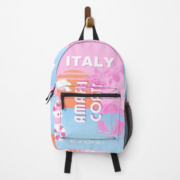 Item preview, Amalfi Coast Travel Art, Preppy Travel, Pink designed and sold by Magic Love Art Print.