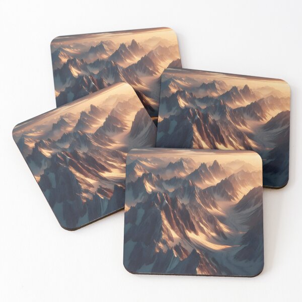 Item preview, Sunset Snow-Capped Mountain Range - Nature Lover's Dream designed and sold by PandaTShirtShop.