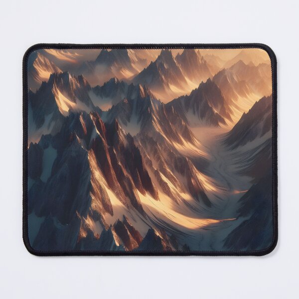 Item preview, Sunset Snow-Capped Mountain Range - Nature Lover's Dream designed and sold by PandaTShirtShop.