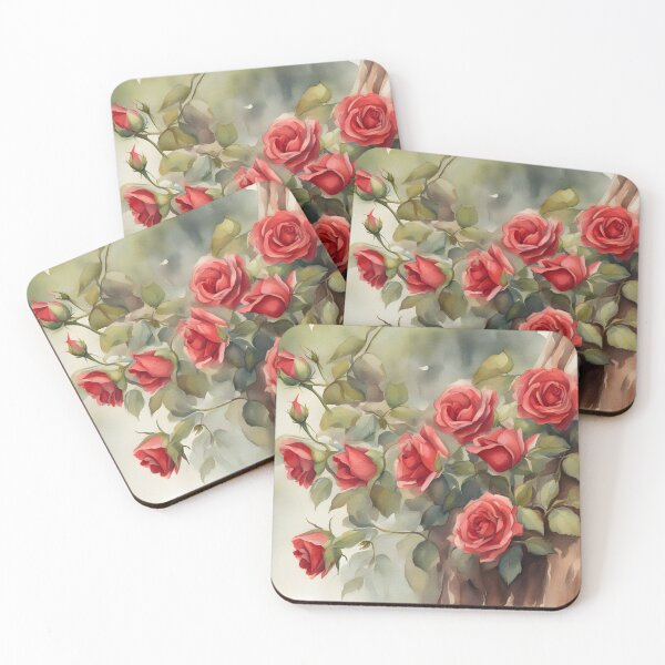 Item preview, Red Roses on a Tree  designed and sold by CalmnessbyChoice.