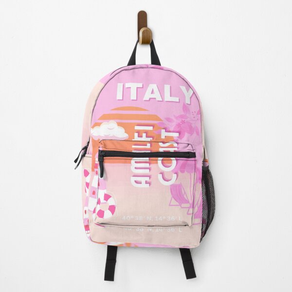 Item preview, Amalfi Coast, Travel Art, Preppy Travel, Pink designed and sold by Magic Love Art Print.