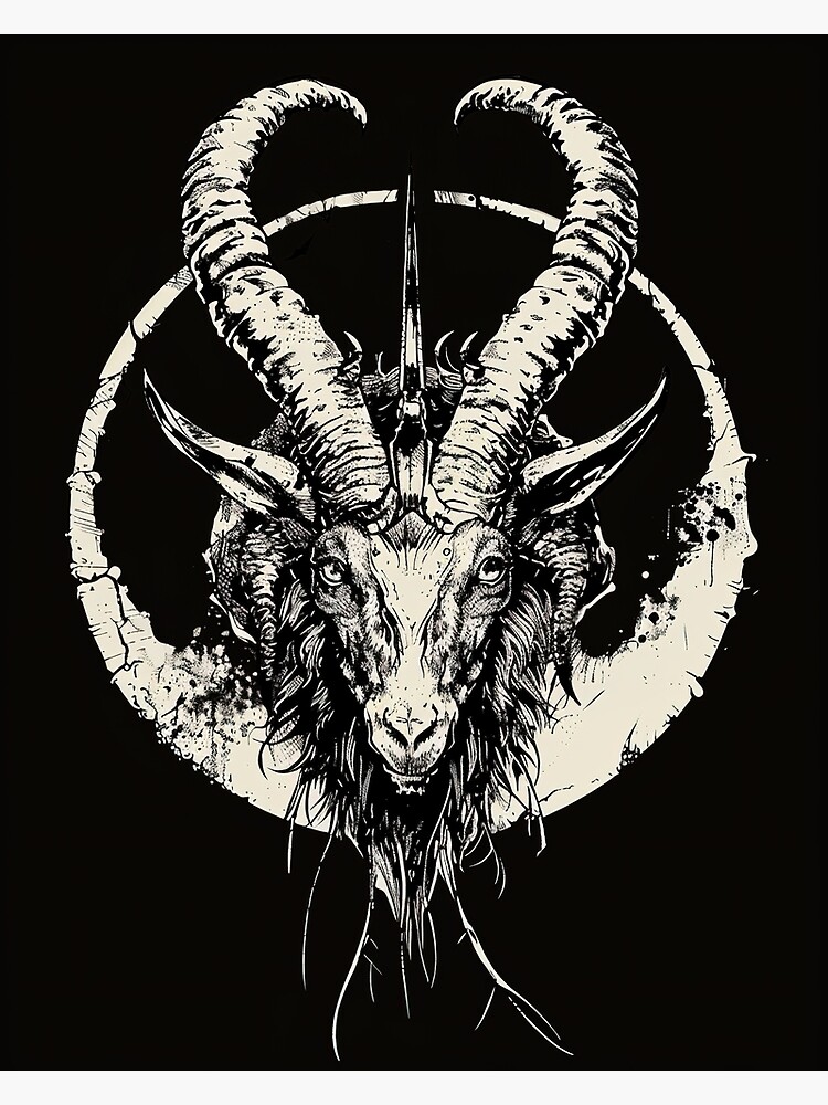Thumbnail 3 of 3, Poster, Baphomet designed and sold by breedmydarkness.