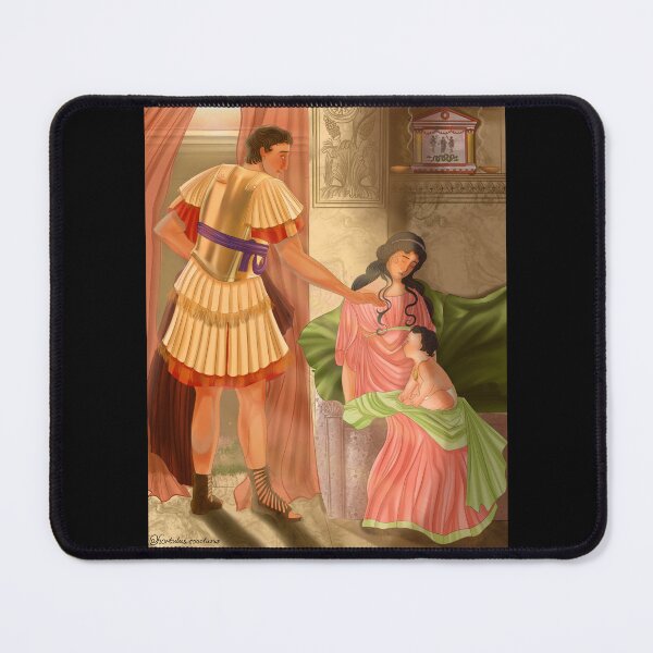 Item preview, Drusus saying goodbye to his wife Antonia and baby Claudius designed and sold by locus-amoenus.