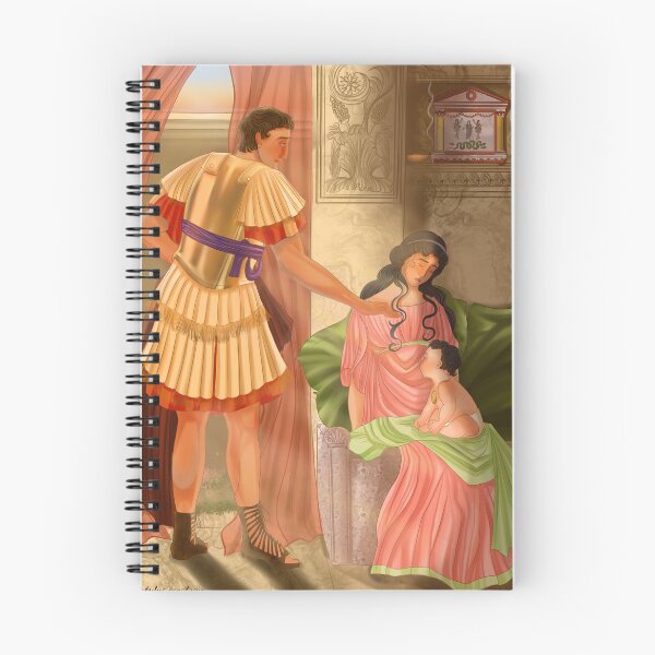 Item preview, Drusus saying goodbye to his wife Antonia and baby Claudius designed and sold by locus-amoenus.