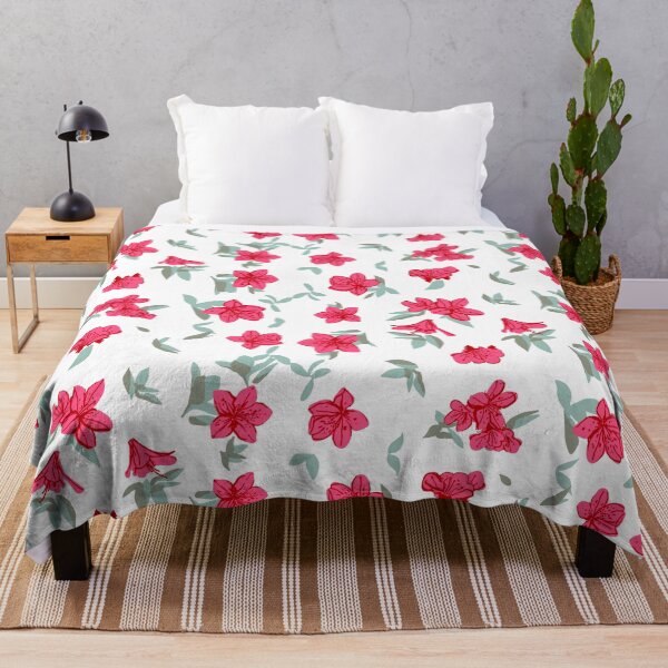 Item preview,  Red azalea on white designed and sold by Eastspacebubble.