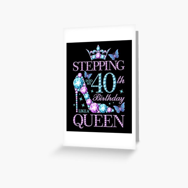 Joyeux Anniversaire OFFCUP Carte Anniversaire Pop-up - 40 Ans - 3D Avec Enveloppe - Noir/or Carte Anniversaire Femme