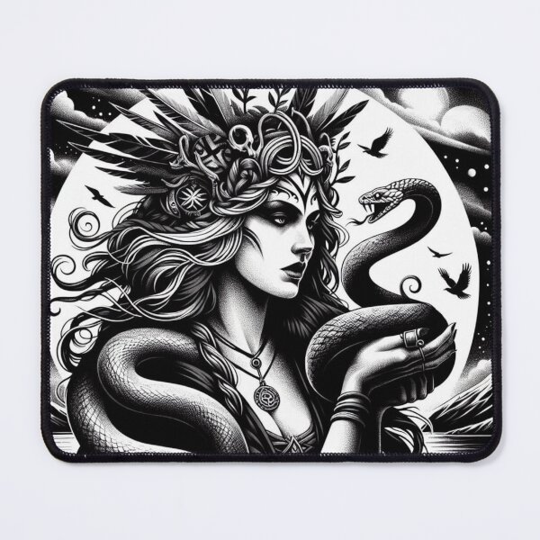 Item preview, Druid woman with Big Snake Python, Mythical Style designed and sold by Cr320.
